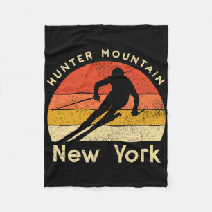 Cobertor De Velo Caçador de Esqui Vintage Montanha Nova York Montan