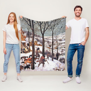 Cobertor De Velo Caçadores na neve, Pieter Bruegel, o Velho