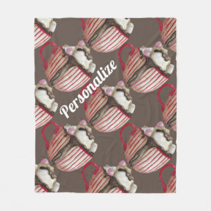 Cobertor De Velo Cacau sundoso de chocolate quente, marshmallow, ta