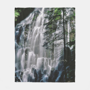 Cobertor De Velo Cachoeira na floresta, Oregon