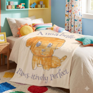 Cobertor De Velo Cachorrinho Dourado Perfeitamente Fofo Arte Infant