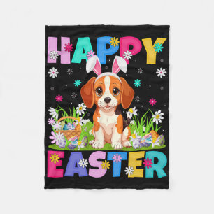 Cobertor De Velo Cachorro Beagle Ovos Felizes Caça de Páscoa Orelha