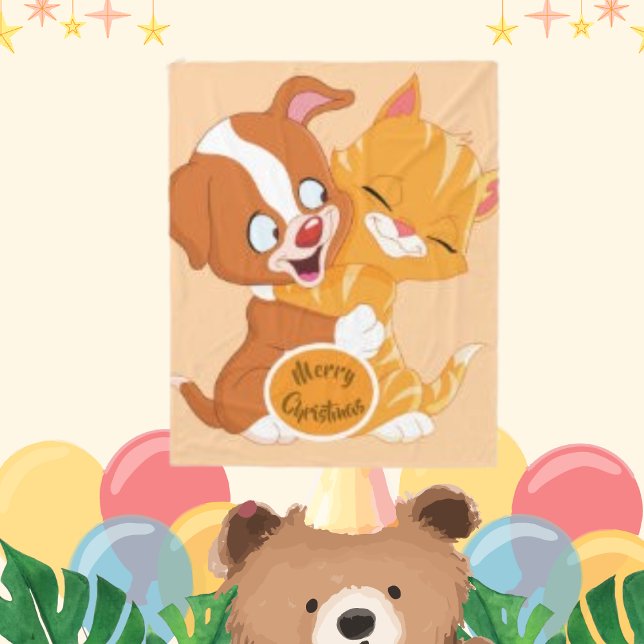 Cobertor De Velo Cachorro Cachorro Cachorro Abraço (Criador carregado)