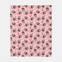 Cobertor De Velo Cachorro Cachorro Rosa Vermelho