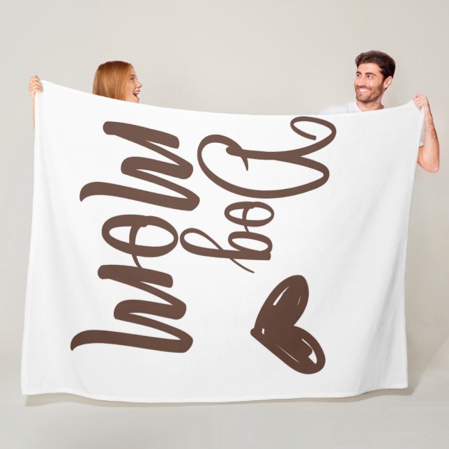 Cobertor De Velo Cachorro Castanho Mãe 60x80 Folha (In Situ)