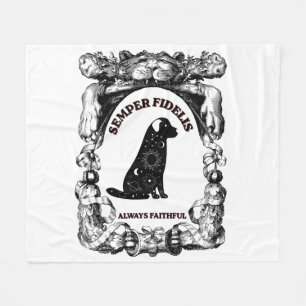 Cobertor De Velo Cachorro Celestial Vintage Semper Fidelis