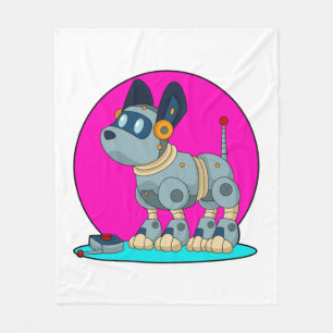 Cobertor De Velo Cachorro como Robô