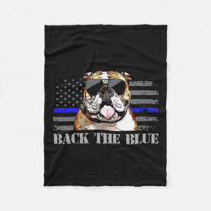 Cobertor De Velo Cachorro da Polícia de Bandeira Americana da Linha