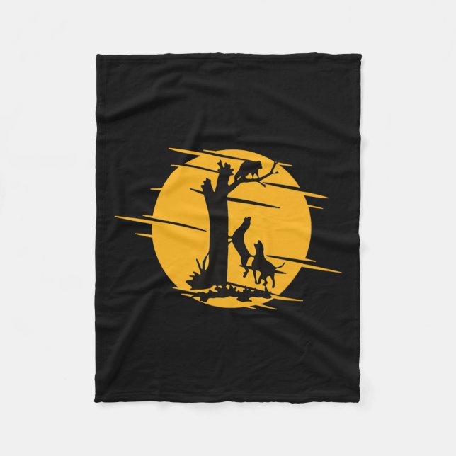 Cobertor De Velo Cachorro De Casca A Tratar Um Engraçado De Raiva - (Frente)