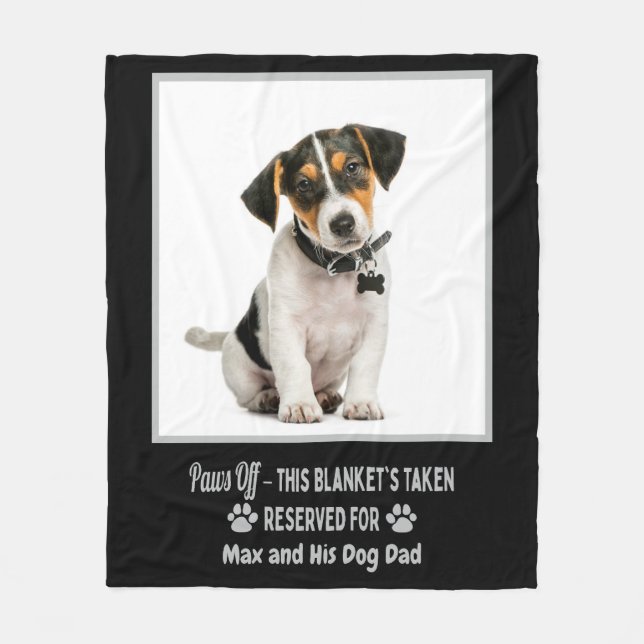 Cobertor De Velo Cachorro de estimação com foto personalizada  (Frente)