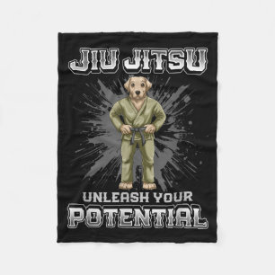 Cobertor De Velo Cachorro de Jiu Jitsu Brasileiro MMA e Grappling B