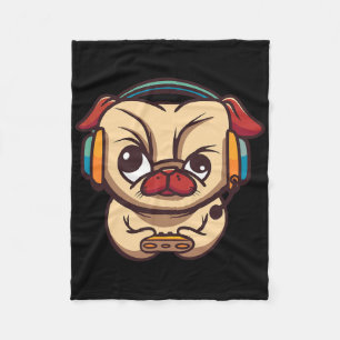 Cobertor De Velo Cachorro de Jogos Cachorro Jogo Pc Vídeo Jogo Comp