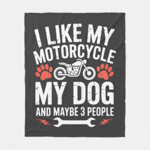 Cobertor De Velo Cachorro de Moto Citação Sarcástica Humor de Cacho