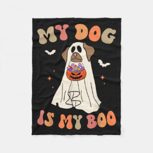 Cobertor De Velo Cachorro É Boo Fantasma Assustador Dia das Bruxas