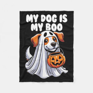 Cobertor De Velo Cachorro É Boo Fantasma Dia das Bruxas Amante de C