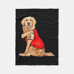 Cobertor De Velo Cachorro Engraçado Cachorro Bonito Adoro Mãe Tatua