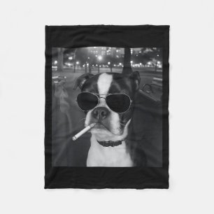 Cobertor De Velo Cachorro Engraçado Fumando Meme Cigarro Gen Z Meme