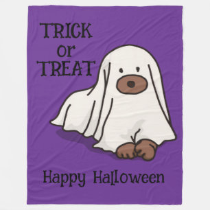 Cobertor De Velo Cachorro-Fantasma-Gato-de-Halloween