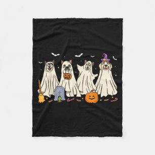 Cobertor De Velo Cachorro Fantasma Halloween Fantasmas Cães Vestind