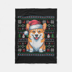 Cobertor De Velo Cachorro Feio Amadurece Xmas Papais noeis de doce
