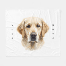 Cachorro Golden Retriever com Aquarela Suave