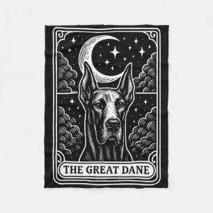 Cobertor De Velo Cachorro Grande Mamãe Tarot Card Vintage Crescent