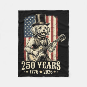 Cobertor De Velo Cachorro Maltês Engraçado Bandeira Americana Dos E