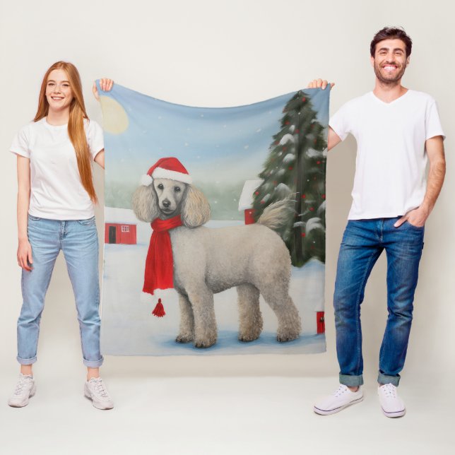 Cobertor De Velo Cachorro na Neve no Natal (In Situ)