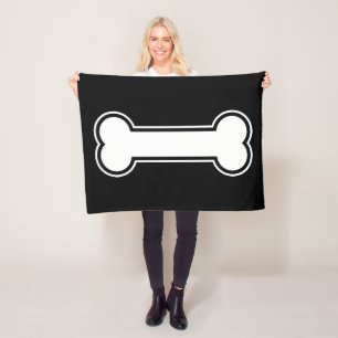 Cobertor De Velo Cachorro Negro E Branco