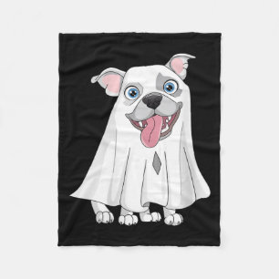 Cobertor De Velo Cachorro Pitbull Feminino Vestindo um Fantasia de 