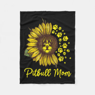 Cobertor De Velo Cachorro Pitbull Tatuagem Eu Amo Mamãe Tatuada Lov