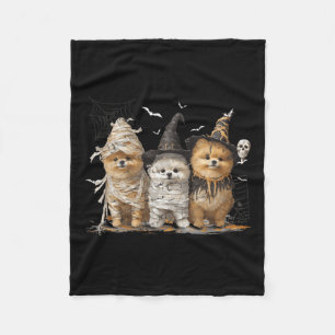 Cobertor De Velo Cachorro Pomerânia Ed Fantasma Halloween
