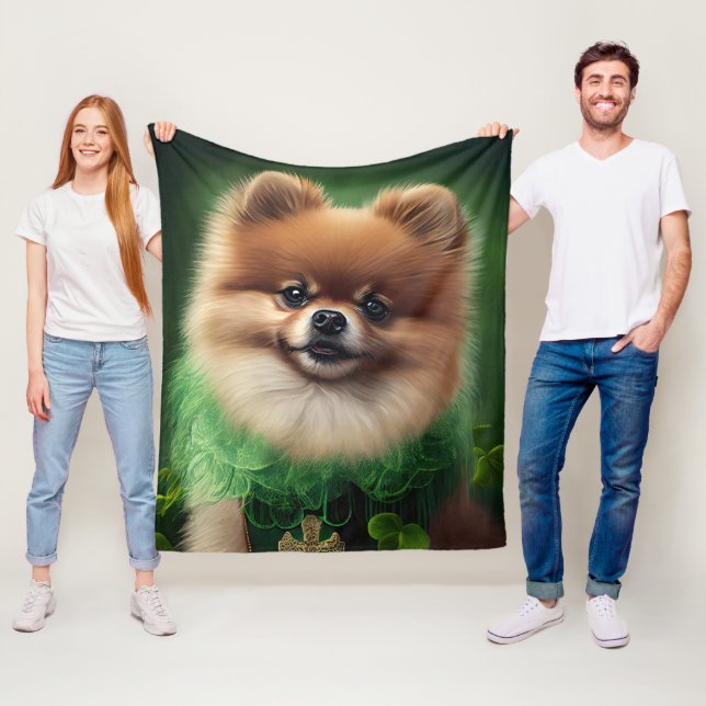 Cobertor De Velo Cachorro Pomerano na Rua. (In Situ)