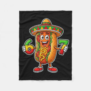 Cobertor De Velo Cachorro-quente comida mexicana festa cinco de mai