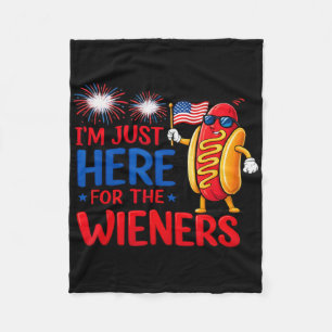 Cobertor De Velo Cachorro-Quente Estou Aqui Só Pelos Wieners Quarto