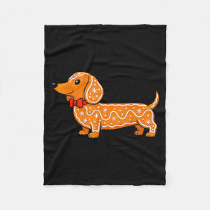 Cobertor De Velo Cachorro-quente Natalino Bonito de Gengibre Dachsh