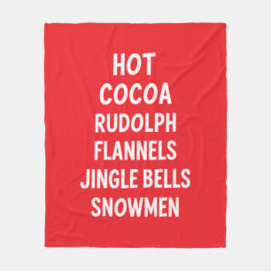 Cobertor De Velo Cachorro Quente Rudolph Flanelas Jingle Bells Papa