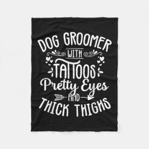 Cobertor De Velo Cachorro Tatuagens Olhos Bonito Pet Almoçando Pupp