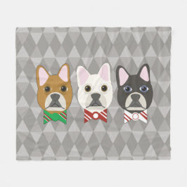 Cobertor De Velo Cachorros de Férias Cinza Diamante