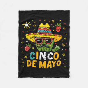 Cobertor De Velo Cacto - Homens Mulheres Engraçados Cinco De Mayo M