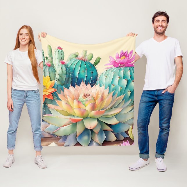 Cobertor De Velo Cactos E Suculentes (In Situ)