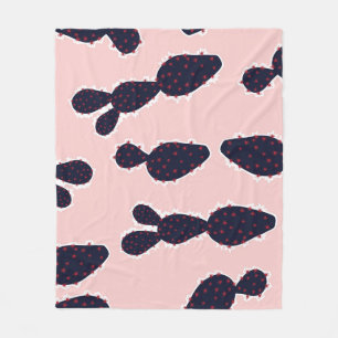 Cobertor De Velo Cactus Cuteness: Padrões Doces De Pastel