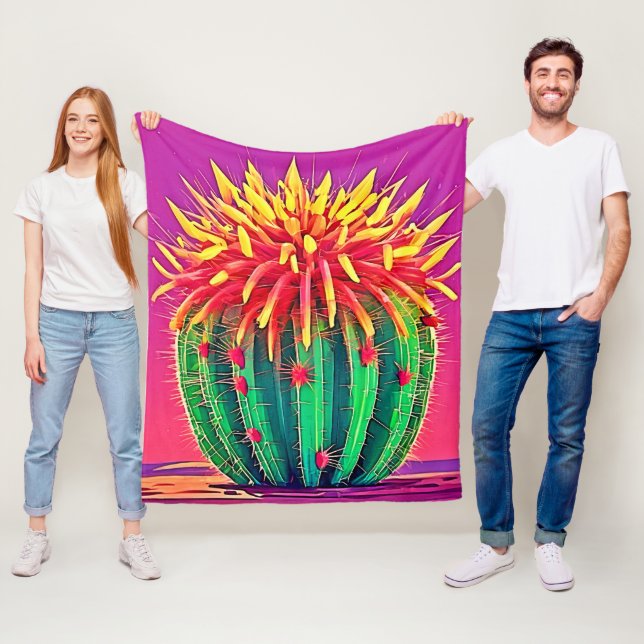 Cobertor De Velo Cactus Vibrante (In Situ)