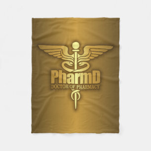 Cobertor De Velo Caduceus Dourado (PharmD)