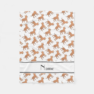 Cobertor De Velo Cães brancos conhecidos personalizados da