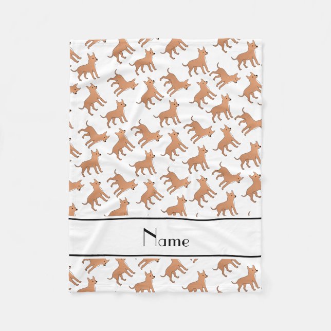 Cobertor De Velo Cães brancos conhecidos personalizados da (Frente)