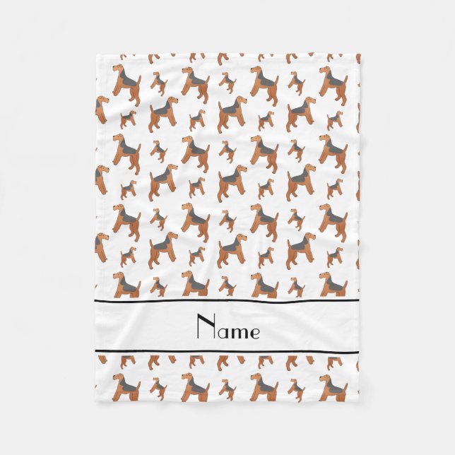 Cobertor De Velo Cães brancos conhecidos personalizados de Lakeland (Frente)