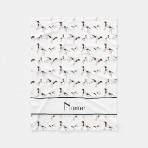 Cobertor De Velo Cães brancos conhecidos personalizados do ponteiro