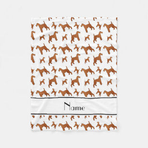 Cobertor De Velo Cães brancos conhecidos personalizados do terrier