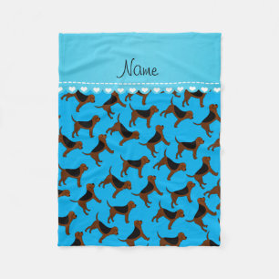 Cobertor De Velo Cães conhecidos personalizados do bloodhound dos